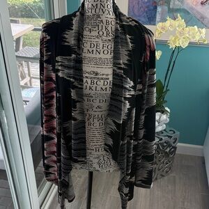 Chic Black and Red Women's Blazer